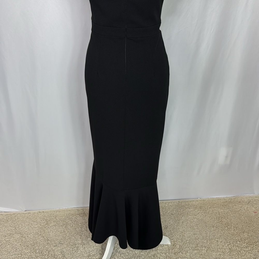 Xscape Black One-Shoulder High-Low Ruffle Dress - Picture 11 of 14